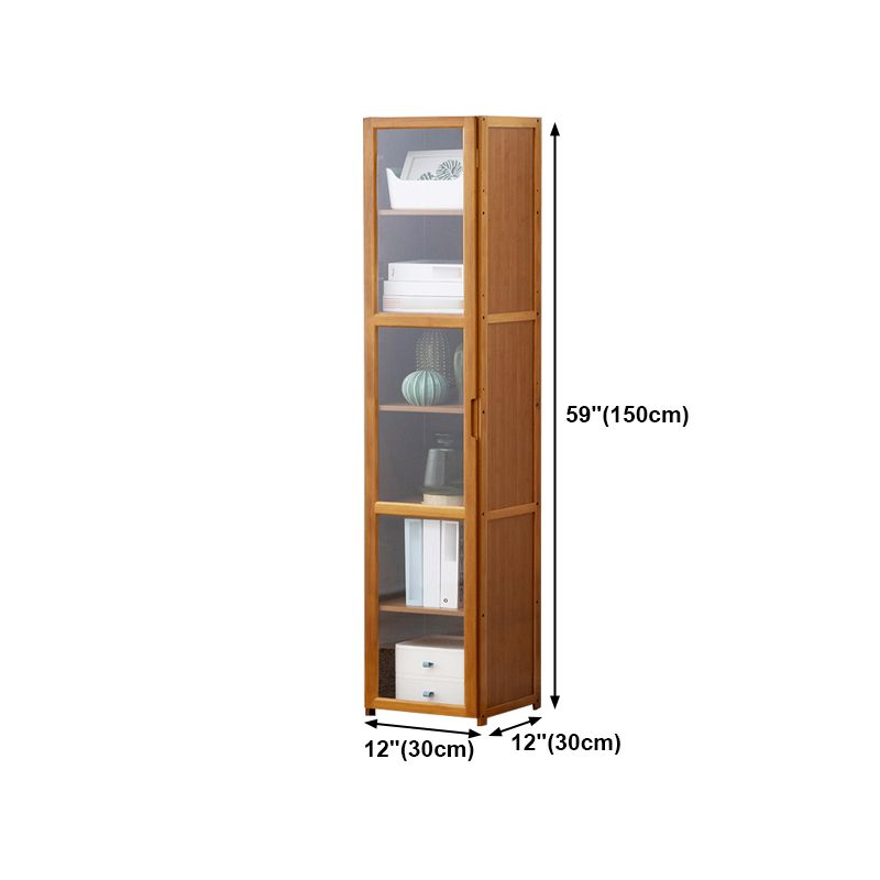 Vertical Standard Bookcase Contemporary Bamboo Closed Back Bookcase for Home Office Clearhalo 'Bookcases' 'furn' 'furn_bookcases' 'Furniture' 'furniture_bookcases' 'Office Furniture' 1200x1200_948a57b0-8752-479a-9081-c08368ef143b