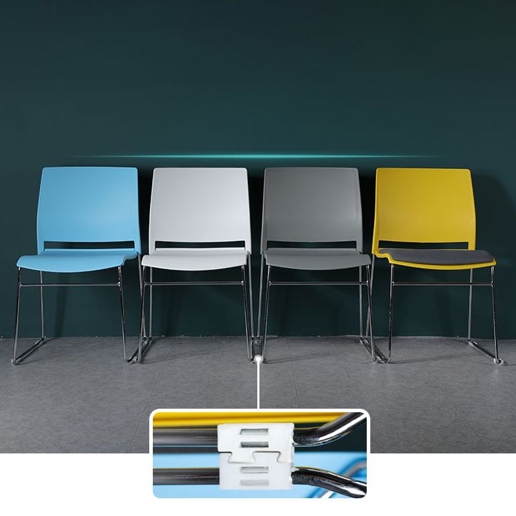 Modern Style Task Chair Plastic Armless Office Chair with Metal Legs Clearhalo 'furn' 'furn_office_chair' 'Furniture' 'furniture_office_chair' 'Office Chairs' 'Office Furniture' 'office_chair' 1200x1200_948b2132-646c-4535-8b0b-cd3b3b7a335e