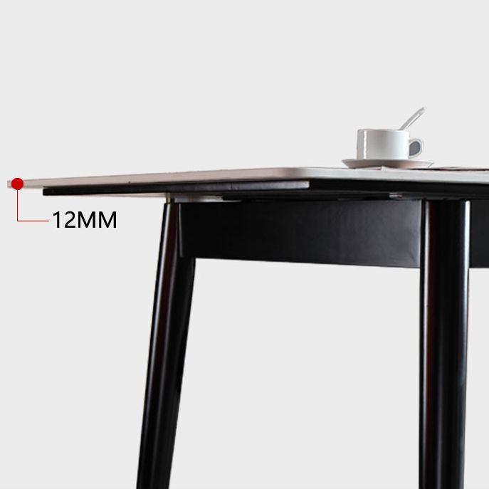 Rectangle Sintered Stone Kitchen Table Home Extendable Dining Table Clearhalo 'Dining Tables & Seating' 'Dining Tables' 'dining_table' 'furn' 'furn_dining_table' 'Furniture' 'Kitchen & Dining Furniture' 1200x1200_948c9880-a949-43f6-9c66-34f1dbcc6302