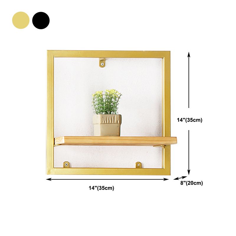 Bibliothèque étagère murale en métal industriel et étagère en bois