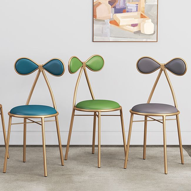 Nordic Design Armless Side Chair Open Back Leather Dining Side Chair Clearhalo ' kitchen&dining_furn' 'Dining Chairs' 'Dining Tables & Seating' 'dining_chair' 'furn' 'furn_dining_chair' 'Furniture' 'furniture_dining_chair' 'Kitchen & Dining Furniture' 'kitchen' 1200x1200_948dc256-53bb-4afd-870b-32a6e9da6e68