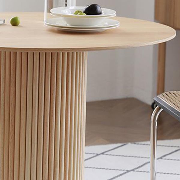 Dinner Kitchen Table Dining Room Round Solid Wood Top Dining Table