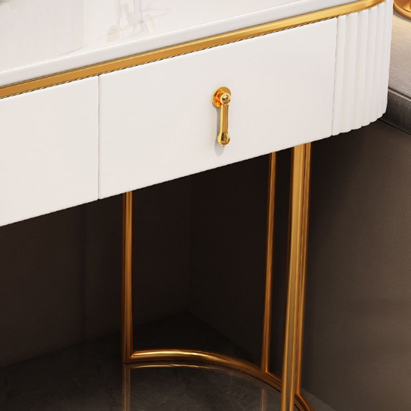 Contemporary Make-up Vanity White Vanity Dressing Table with Drawers