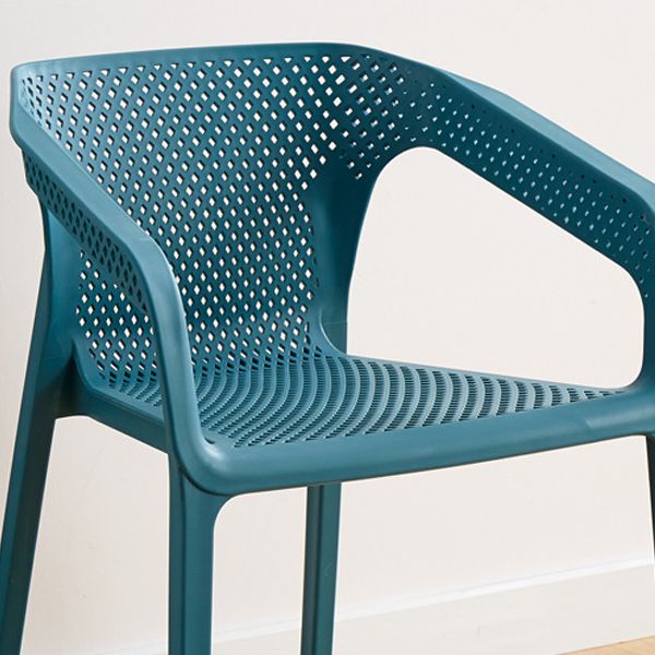 Modern Restaurant Solid Back Arm Chair Matte Finish Plastic Dining Chair Clearhalo ' kitchen&dining_furn' 'Dining Chairs' 'Dining Tables & Seating' 'dining_chair' 'Furniture' 'furniture_dining_chair' 'Kitchen & Dining Furniture' 'kitchen' 1200x1200_948e7ee9-1921-45b8-985f-b1573a0066d4