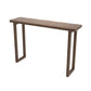 Table de salle à manger de bar rectangulaire en bois massif, intérieur moderne, marron
