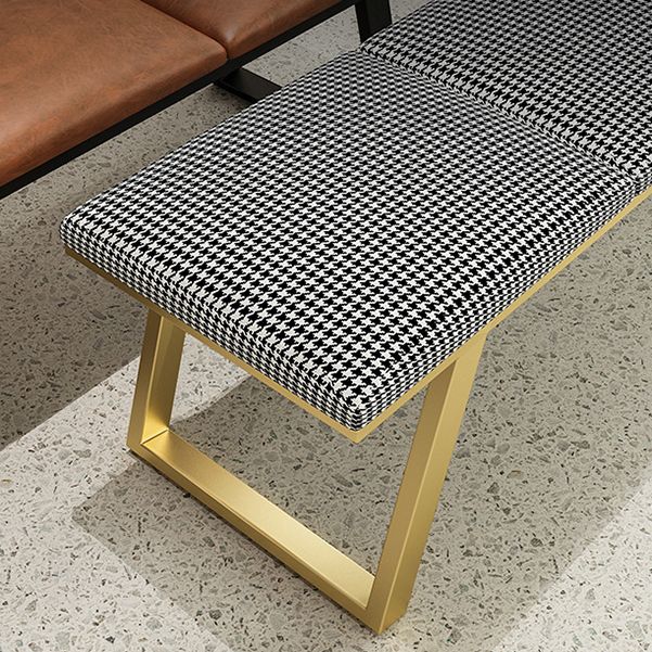 Mid-Century Modern Upholstered Bench Bedroom Rectangle Seating Bench with Legs Clearhalo 'Benches' 'Chairs & Seating' 'furn' 'furn_benches' 'Furniture' 'Living Room Furniture' 1200x1200_94973c4e-1934-411c-a008-e1ea6e1dc43b