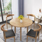 Round Shape 4 Legs Modern Dining Table Wood Color Fixed Table of Solid Wood Clearhalo ' dining_table' 'Dining Tables & Seating' 'Dining Tables' 'furn' 'furn_dining_table' 'Furniture' 'furniture_dining_table' 'Kitchen & Dining Furniture' 'kitchen&dining_furn' 'kitchen' 'kitchen_dining_table' 1200x1200_94978b8f-eaeb-453c-8a5e-2e9276c7bc75
