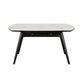 Round Extendable Dining Table Modern Stone Tabletop with Solid Wood Legs Clearhalo 'Dining Tables & Seating' 'Dining Tables' 'dining_table' 'furn' 'furn_dining_table' 'Furniture' 'Kitchen & Dining Furniture' 1200x1200_9497c16d-6786-416d-a618-fc9f107590f1