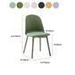 Modern Dining Chair Armless Dining Chair with Plastic Legs for Kitchen