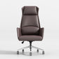 Silla moderna sin brazos para gerentes, silla de oficina de altura ajustable con ruedas