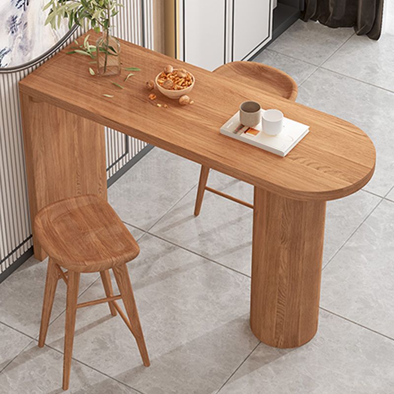 Contemporary Bar Table Solid Wood Specialty Pub Table for Outdoor Clearhalo 'Bar Furniture' 'Bar Tables' 'bar_tables' 'furn' 'furn_bar_tables' 'Furniture' 'Kitchen & Dining Furniture' 1200x1200_949aba4b-b76e-4ec4-8c43-9d4dd3c36231