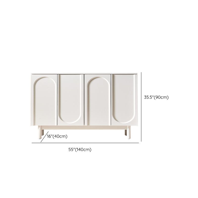 White Simple Stiple Sideboard Armadio ingegnerizzato tavolo a buffet in legno