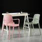 Modern Plastic Contemporary Kitchen Chair Arm Solid Back Dining Room Chair Clearhalo 'Dining Chairs' 'Dining Tables & Seating' 'dining_chair' 'furn' 'furn_dining_chair' 'Furniture' 'furniture_dining_chair' 'Kitchen & Dining Furniture' 1200x1200_949b5964-2ad1-4415-b2d1-97d38b7a350e