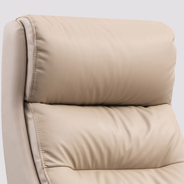 Sedia da scrivania in pelle finta moderna sedia da braccio imbottito con ruote