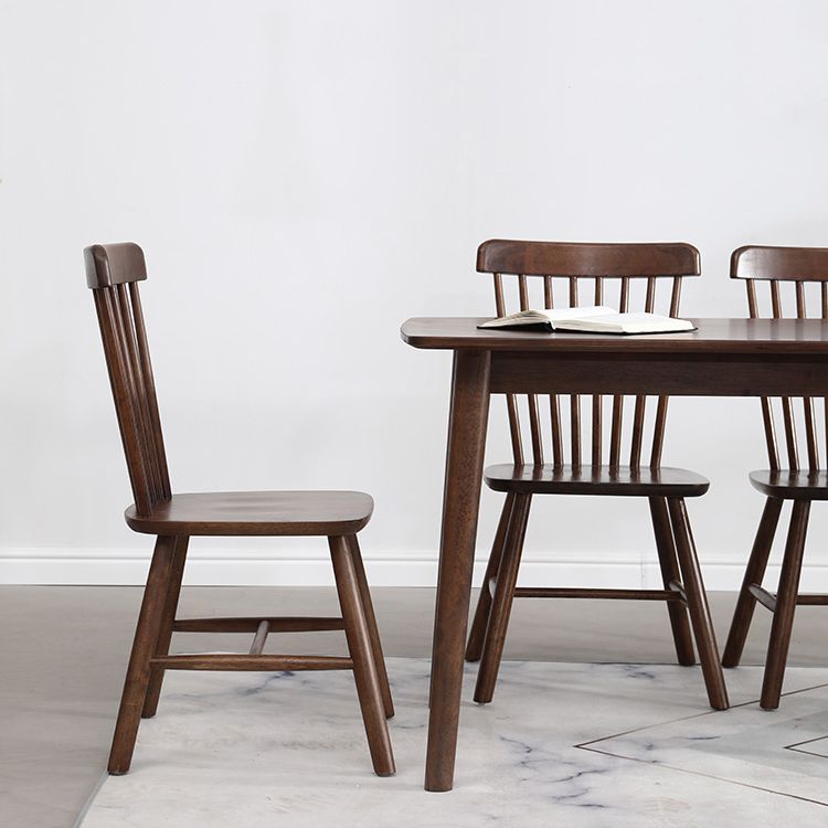 Contemporary Solid Wood Rectangle Shape Dining Furniture 4 Wood Legs Formal for Dining Furniture Clearhalo 'Dining Room Sets' 'Dining Tables & Seating' 'dining_room_set' 'furn' 'furn_dining_room_set' 'Furniture' 'furniture_dining_room_set' 'Kitchen & Dining Furniture' 'kitchen&dining_furn' 'kitchen' 1200x1200_949c741c-ccc0-40f7-8335-2d524b8bda21