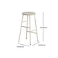 Industrial Iron Backless Barstool Simple Indoor Tall Stool with Square Seat 1 Piece Clearhalo 'Bar Furniture' 'Bar Stools' 'bar_stools' 'furn' 'furn_bar_stools' 'Furniture' 'furniture_bar_stools' 'Kitchen & Dining Furniture' 1200x1200_94a00f5d-0d76-4cfe-b5e8-d45b50d281b0