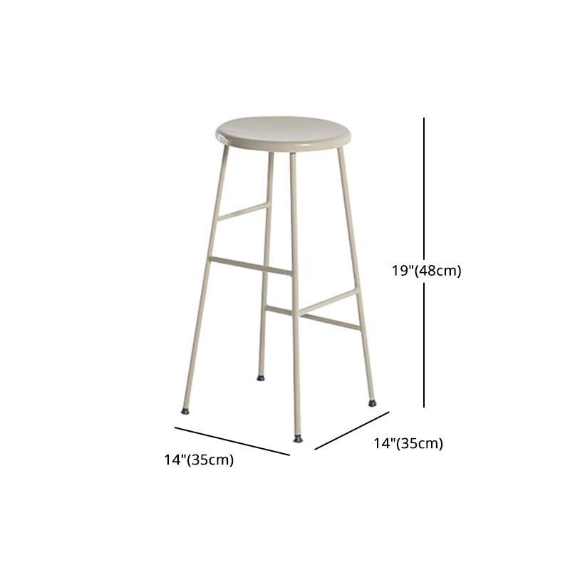 Industrial Iron Backless Barstool Simple Indoor Tall Stool with Square Seat 1 Piece Clearhalo 'Bar Furniture' 'Bar Stools' 'bar_stools' 'furn' 'furn_bar_stools' 'Furniture' 'furniture_bar_stools' 'Kitchen & Dining Furniture' 1200x1200_94a00f5d-0d76-4cfe-b5e8-d45b50d281b0