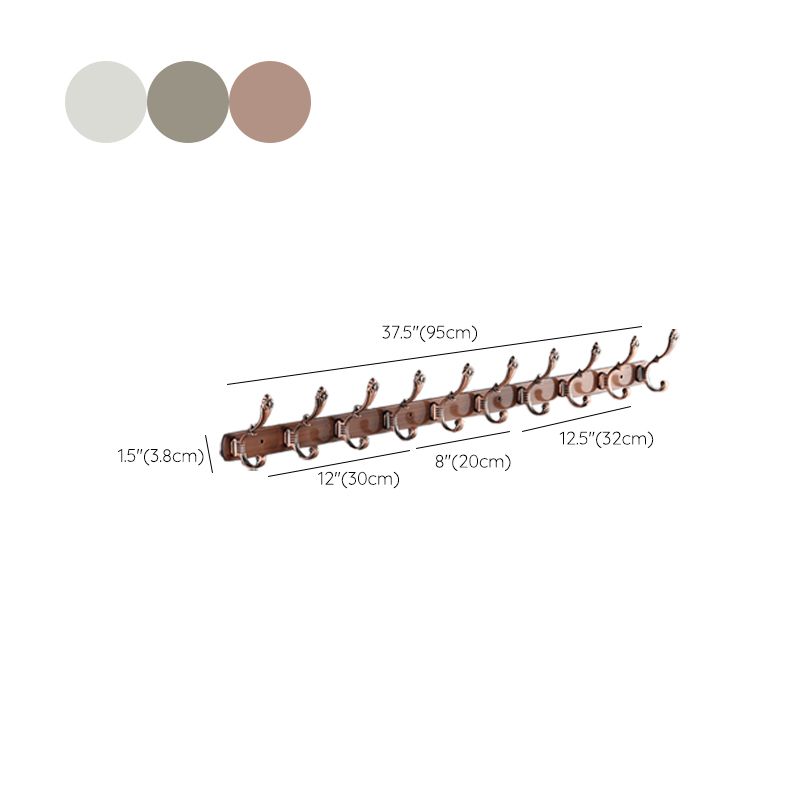 Pastilla de pelaje de pared enmarcada con metal de colgilla moderna con ganchos