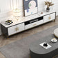 Stone Media Console Contemporary Open Storage TV Console with Doors Clearhalo 'furn' 'furn_tv_stands_entertainment_centers' 'Furniture' 'Living Room Furniture' 'TV Stands & Entertainment Centers' 'TV Stands & Media Storage Furniture' 'tv_stands_entertainment_centers' 1200x1200_94a2ad82-3933-42ad-86df-cf3cfb1de8d3