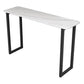 Modern Style Bar Table 42-inch Height Stone Top and Metal Pedestal Bistro Table Clearhalo 'Bar Furniture' 'Bar Tables' 'bar_tables' 'furn' 'furn_bar_tables' 'Furniture' 'furniture_bar_tables' 'Kitchen & Dining Furniture' 1200x1200_94a4626f-b818-4366-9688-51c18c531bc7