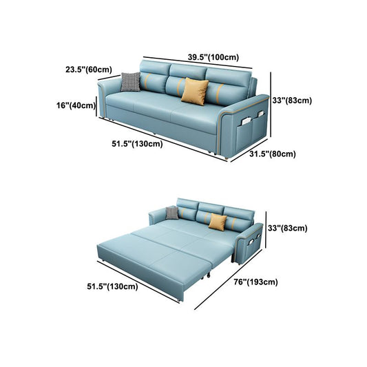Divano di divano con divani in pelle sintonizzazione resistente alle macchie contemporanee