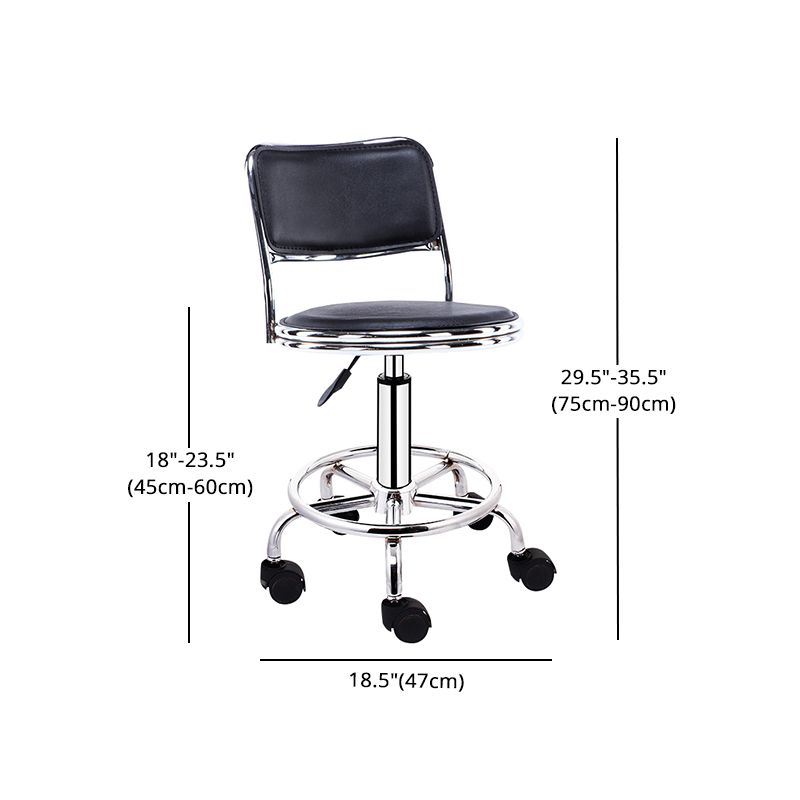 Modern Rotatable Liftable Stool Steel Household Bar Stool with Cushion and Pedal Clearhalo 'Bar Furniture' 'Bar Stools' 'bar_stools' 'furn' 'furn_bar_stools' 'furniture_bar_stools' 'Kitchen & Dining Furniture' 'kitchen&dining_furn' 'kitchen' 'kitchen_furn' Furniture' 1200x1200_94a7bfa2-620b-4f21-8b12-0d43a72f7ddd