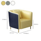 Pillow Back Arms Included Chair Gold Four Legs Barrel Accent Chair