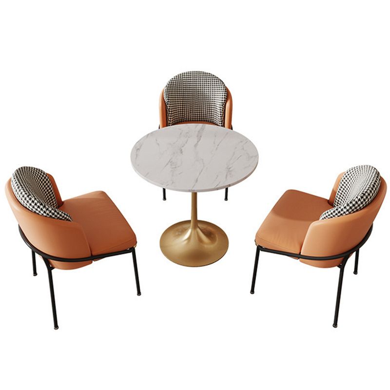 Metal Contemporary Round Dining Table Sintered Stone Table for Dining Room Clearhalo ' dining_table' 'Dining Tables & Seating' 'Dining Tables' 'furn' 'furn_dining_table' 'Furniture' 'furniture_dining_table' 'Kitchen & Dining Furniture' 'kitchen&dining_furn' 'kitchen' 'kitchen_dining_table' 1200x1200_94a91b8c-d35f-4023-877d-ad74f263002e