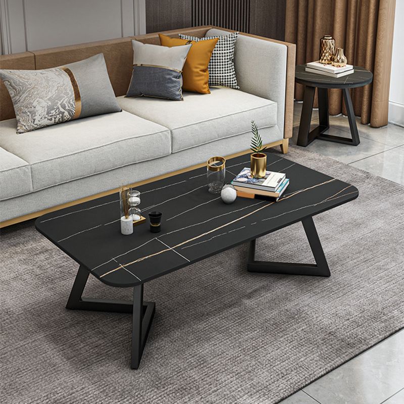 Slate Coffee Table Rectangle 17.7" High Coffee Cocktail Table Clearhalo 'Coffee & Accent Tables' 'Coffee Tables' 'coffee_tables' 'furn' 'furn_coffee_tables' 'Furniture' 'Living Room Furniture' 1200x1200_94a99733-ad54-4051-9eb0-c445652ec542
