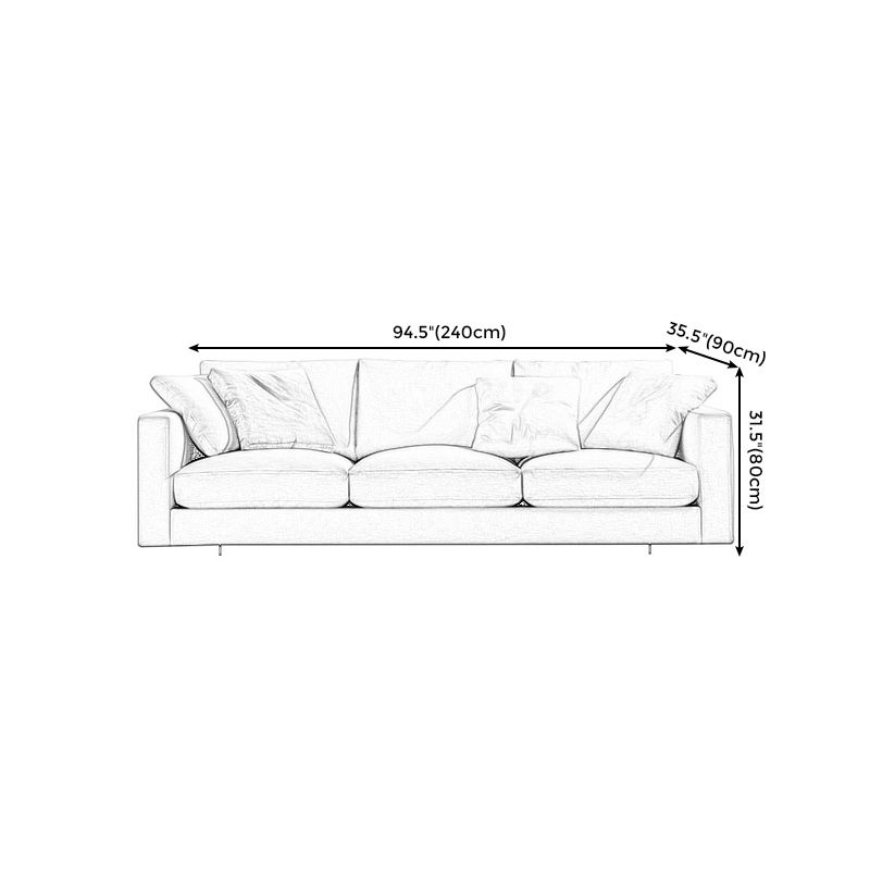 Modern Style Pillow Armrest Latex Seat Filled with Cotton & Imitation Leather Sofa Clearhalo 'furn' 'furn_sofas' 'Furniture' 'furniture_sofas' 'kitchen' 'kitchen_sofas' 'Living Room Furniture' 'Sofa' 'sofas' 1200x1200_94aa0d64-9009-4584-bab2-281b22daf2e0