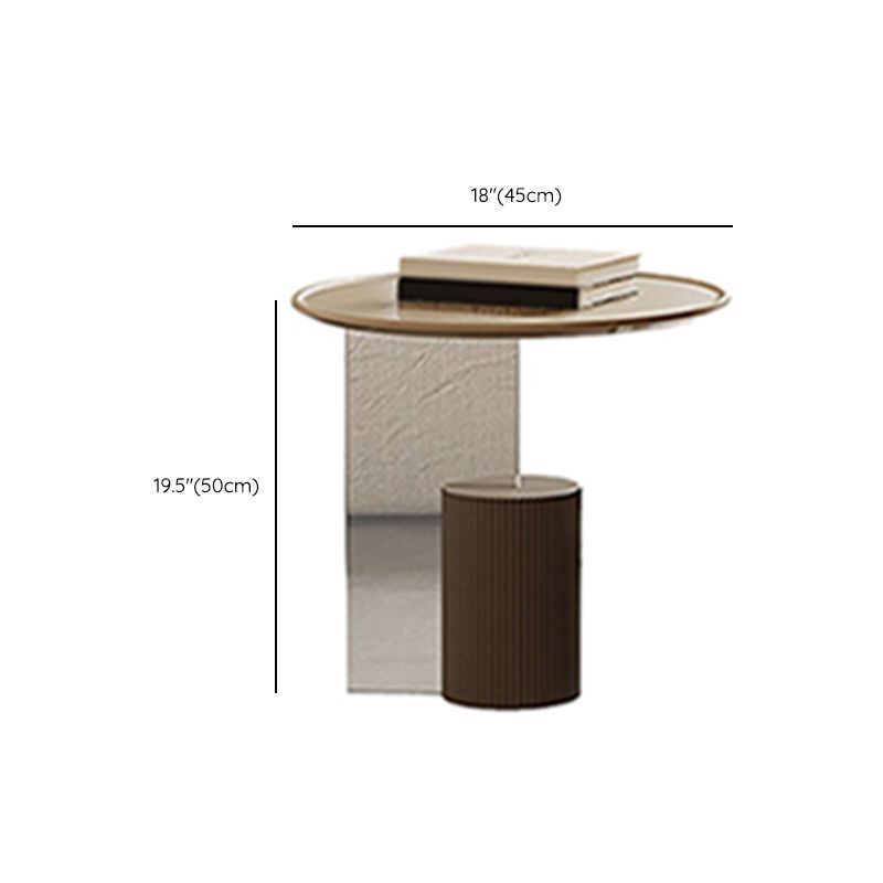 Contemporary Cocktail Table Round Storage Coffee Cocktail Table Clearhalo 'Coffee & Accent Tables' 'Coffee Tables' 'coffee_tables' 'furn' 'furn_coffee_tables' 'Furniture' 'Living Room Furniture' 1200x1200_94ab20ef-a0bf-44a6-8af7-07d89b3c63ba