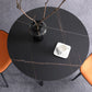 Round Sintered Stone Two-Color Dining Table Simplicity 4 Legs Table for Dining Room Clearhalo ' dining_table' 'Dining Tables & Seating' 'Dining Tables' 'furn' 'furn_dining_table' 'Furniture' 'furniture_dining_table' 'Kitchen & Dining Furniture' 'kitchen&dining_furn' 'kitchen' 'kitchen_dining_table' 1200x1200_94ab8979-fe84-4672-92c7-0197ca0ca741