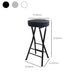 Foldable Bistro Round Shape High Chair Modern Counter Chair with Metal 4 Legs Clearhalo 'Bar Furniture' 'Bar Stools' 'bar_stools' 'furn' 'furn_bar_stools' 'Furniture' 'Kitchen & Dining Furniture' 1200x1200_94ac119f-c637-4a14-8e6e-d1367de1b8e4