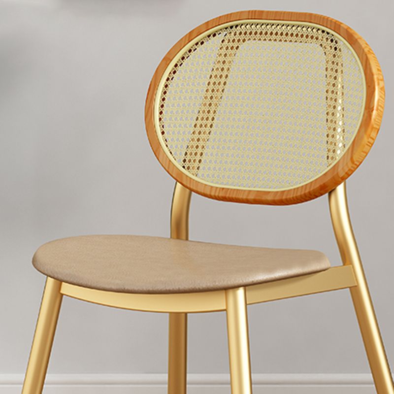 Scandinavian Open Back Dining Side Chair for Home Leather Dining Side Chair Clearhalo ' kitchen&dining_furn' 'Dining Chairs' 'Dining Tables & Seating' 'dining_chair' 'furn' 'furn_dining_chair' 'Furniture' 'furniture_dining_chair' 'Kitchen & Dining Furniture' 'kitchen' 1200x1200_94ad836c-b019-42f0-abb5-665bc6a48356