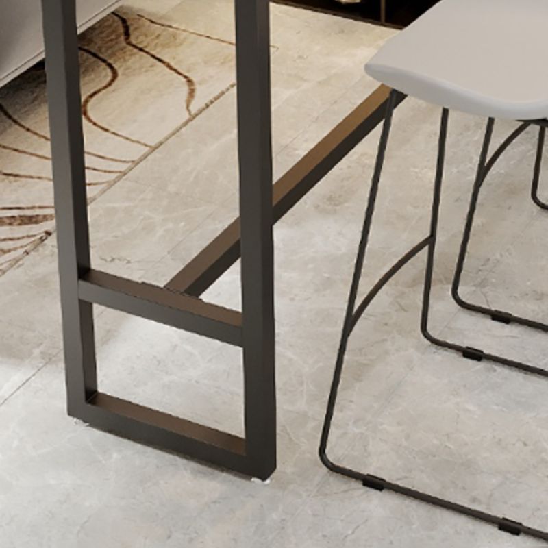 Marble Indoor Counter-height Pub Table Rectangle Footrest Bar Dining Table Clearhalo 'Bar Furniture' 'Bar Tables' 'bar_tables' 'furn' 'furn_bar_tables' 'Furniture' 'furniture_bar_tables' 'Kitchen & Dining Furniture' 1200x1200_94b22c6d-6fc4-4eb9-81f4-934b49141fa6