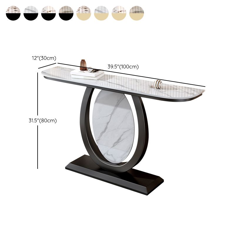 Tavolino console di accento console contemporanea mezza luna