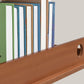 Modern Brown Vertical Book Shelf Bamboo Etagere Open Plank voor thuis