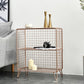 Light Luxury Metal Bookshelf Closed Back Shelf Bookcase with Legs