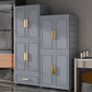 Hinged Wardrobe Cabinet Modern Plastic Storage Cabinet for Bedroom