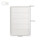 Coffre de rangement de 15,6 pouces de largeur, commode de rangement moderne en bois manufacturé
