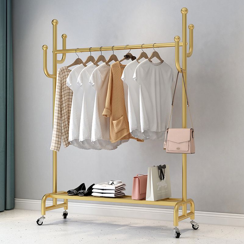 Metal Coat Hanger Hanging Metal Coat Rack Rail Entryway Kit with Shelf Clearhalo 'Entry & Mudroom Furniture' 'furn' 'furn_hall_tree_coat_racks' 'Furniture' 'Hall Trees & Coat Racks' 'hall_tree_coat_racks' 1200x1200_94b5dd0f-e7a5-4b2c-b5f8-73a9ac4df743