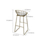 Armless Dining Stools Glam Upholstered Bar Stools with Metal Base Clearhalo 'Bar Furniture' 'Bar Stools' 'bar_stools' 'furn' 'furn_bar_stools' 'Furniture' 'Kitchen & Dining Furniture' 1200x1200_94b64655-49e8-4573-b641-1916e9c79ba8