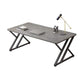 Scrivania da scrittura in pietra Sled Base Grey Writing Desk, alto 29,53 pollici