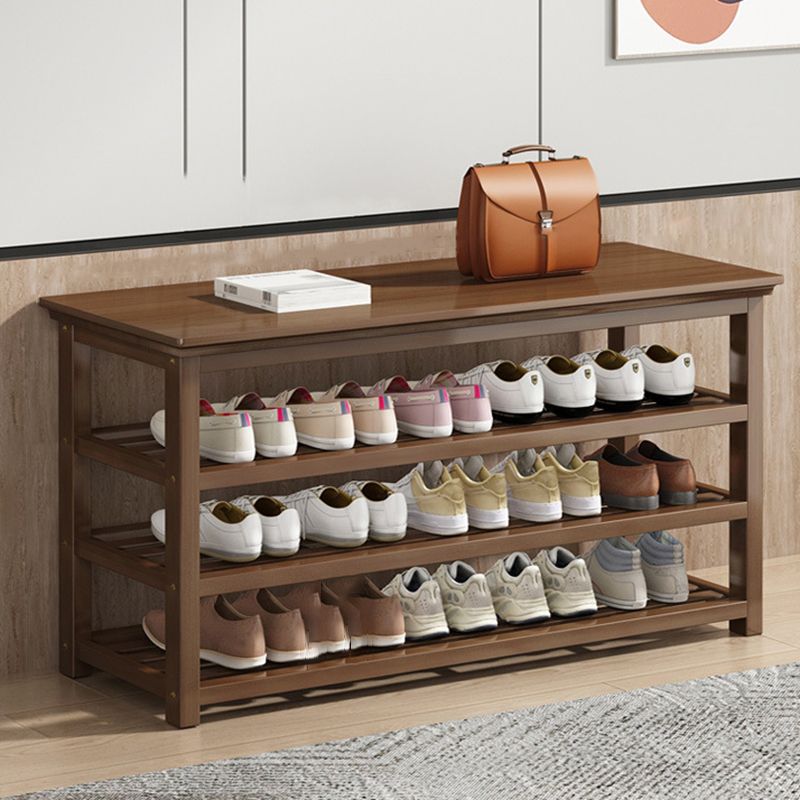 Mid-Century Modern Bench 11.42 Inch Wide Seating Bench with Shoes Storage Clearhalo 'Benches' 'Chairs & Seating' 'furn' 'furn_benches' 'Furniture' 'Living Room Furniture' 1200x1200_94b731e4-a08f-4675-b4fd-51b53e04673c