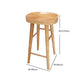 Contemporary Solid Wood Bar Table Set 1/4 Pcs Rectangle Bar Table and Backless Stools