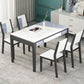 Glass Dining Table Mid-Century Style 4 Legs Base Rectangle Table for Dining Room Clearhalo ' dining_table' 'Dining Tables & Seating' 'Dining Tables' 'furn' 'furn_dining_table' 'Furniture' 'furniture_dining_table' 'Kitchen & Dining Furniture' 'kitchen&dining_furn' 'kitchen' 'kitchen_dining_table' 1200x1200_94b80463-bfa3-4ac4-b492-d631d1202e19