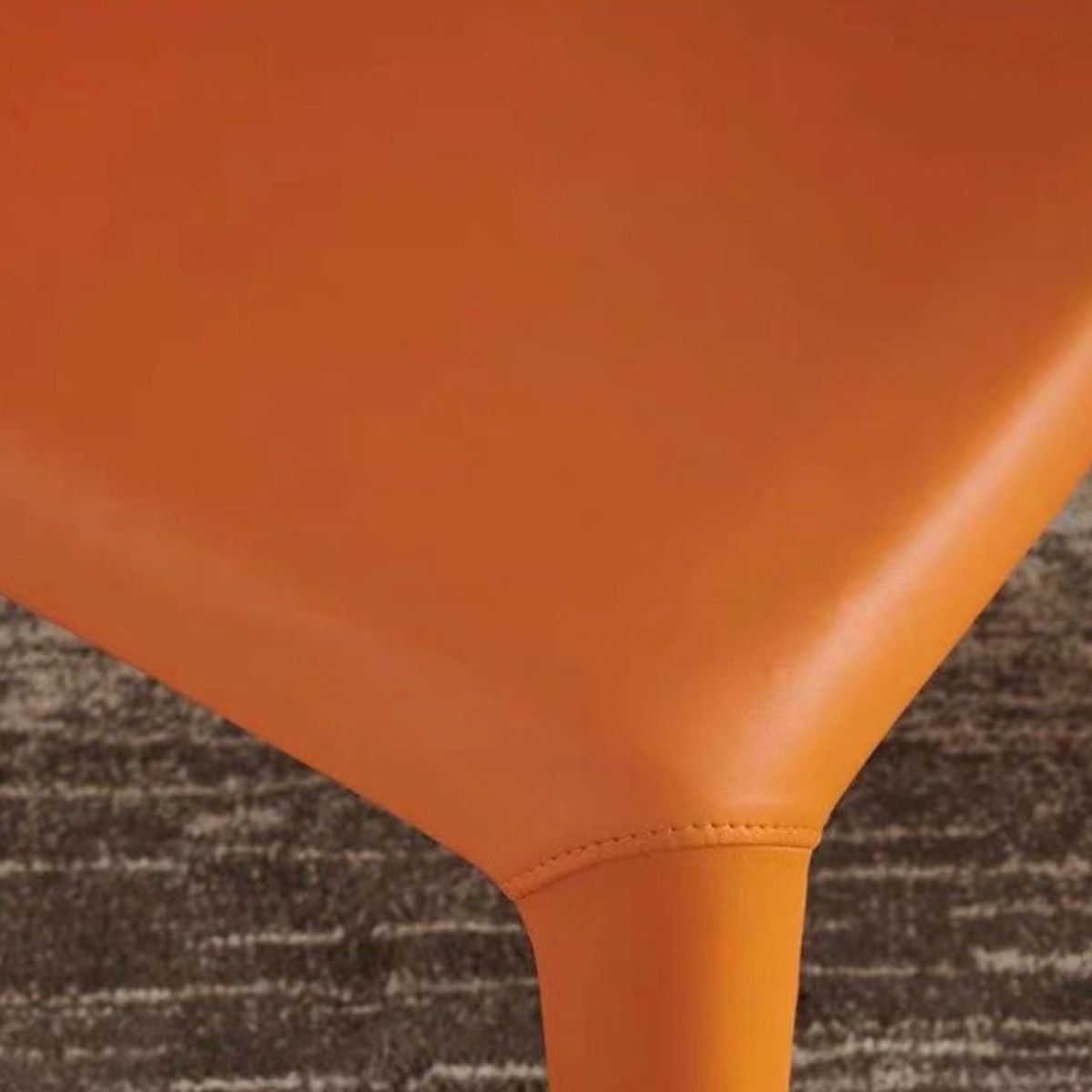 Designer Style Leather Arm Chair Matte Finish Solid Back Single Dining Chair Clearhalo ' kitchen&dining_furn' 'Dining Chairs' 'Dining Tables & Seating' 'dining_chair' 'furn' 'furn_dining_chair' 'Furniture' 'furniture_dining_chair' 'Kitchen & Dining Furniture' 'kitchen' 1200x1200_94b9e779-2dd1-4081-bf0f-0affee8c3259