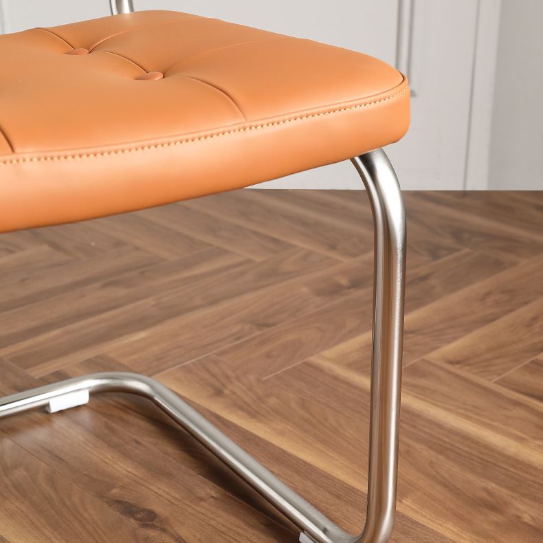 Contemporary Side Chairs Upholstered Armless Dining Chairs for Home