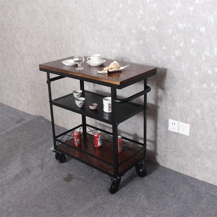 Rolling Prep Table Modern Wood Rectangular Prep Table for Dining Room Clearhalo 'furn' 'furn_kitchen_islands_carts' 'Furniture' 'Kitchen & Dining Furniture' 'Kitchen Islands & Carts' 'kitchen_islands_carts' 1200x1200_94bd2746-4376-44d4-80f3-0384de2ea35d