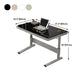 Zeitgenössischer Stand Desk Converter White Metal Trestle Base Desk für Büro